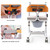 Patient Chair Transferred Lift Wheelchair w/180¡ã Split Seat and Bedpan 440 lb