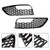 2PCS Front Bumper Fog Light Surround Cover Grille Fit Audi A3 2012-2016 Mesh