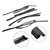 4pcs Door Glass Rubber Seal Moulding For Toyota Land Cruiser FJ80 LX450 91-1997 4pcs Door Glass Rubber Seal Moulding For Toyota Land Cruiser FJ80 LX450 91-1997