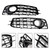 Honeycomb Front Bumper Fog Light Grill Cover Fit Audi A3 8P S-Line 2009-2012