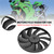 Engine Radiator Cooling Fan Blade For Kawasaki Ninja ZX-6R ZX-10R 2007-2011 Engine Radiator Cooling Fan Blade For Kawasaki Ninja ZX-6R ZX-10R 2007-2011