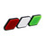 Tri-Color Grille Badge Emblem Car Accessories for Toyota Tacoma TRD Tundra RAV4 01