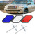 Tri-Color Grille Badge Emblem Car Accessories for Toyota Tacoma TRD Tundra RAV4 03
