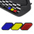 Tri-Color Grille Badge Emblem Car Accessories for Toyota Tacoma TRD Tundra RAV4 04