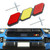 Tri-Color Grille Badge Emblem Car Accessories for Toyota Tacoma TRD Tundra RAV4 07