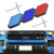 Tri-Color Grille Badge Emblem Car Accessories for Toyota Tacoma TRD Tundra RAV4 10
