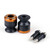 Spools 6MM Carbon Fiber Swingarm Sliders Yamaha, Orange