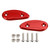 CNC Red Mirror Block Off Plates For Honda CBR 1000 RR CBR1000RR 2008-2023