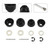 Inner/Outer Tie Rod Poly Boots Upgrade Kit Fits For Kubota BX GR