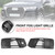 Front Bumper Cover Fog Light Bezel Insert Grill Grille Fit Audi Q7 2016-2019