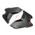 Side Frame Fairing Cowl Guards Radiator Cover For BMW R1250GS 2018-2023 Black