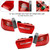 Car 4pcs Inner Outer LED Taillight Brake Light For AUDI A6 2012-2015