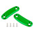 Green mirror delete blanking block off plates fits Kawasaki ZX-10R 2011-2015