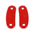 Red mirror delete blanking block off plates fits Kawasaki ZX-10R 2011-2015