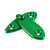 Green mirror delete blanking block off plates fits Kawasaki ZX-6R ZX6R 2009-2012