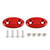 Red mirror delete blanking block off plates fits Kawasaki ZX-6R ZX6R 2003-2004