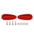 Red mirror delete blanking block off plates fits BMW S 1000 RR 2020-2023