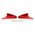 Red mirror delete blanking block off plates fits Ducati Panigale 1199 899 12-15 Red mirror delete blanking block off plates fits Ducati Panigale 1199 899 12-15