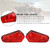 LED ATV 2411153 Brake Tail Lights For Polaris Sportsman 500-800 2005-2017 Red