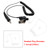 7.1-A3 Single listening Transparent Air Tube Earphone In-ear Air Duct Headset