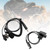 7.1-A3 Transparent Air Tube Headset with Mic For Hytera PD600 PD602 PD602g PD605