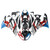 2009-2012 Kawasaki ZX6R 636 Injection Fairing Kit Bodywork Plastic ABS#147 Amotopart Fairing
