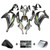 2016-2020 Kawasaki ZX10R Injection Fairing Kit Bodywork Plastic ABS#155 Amotopart Fairing