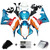 2007-2008 Honda CBR600RR F5 Injection Fairing Kit Bodywork Plastic ABS#186 Amotopart Fairing