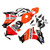 2012-2016 Honda CBR1000RR Injection Fairing Kit Bodywork Plastic ABS #178 Amotopart Fairing