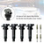 Ignition Coil + Spark Plug Set UF636 for Kia Rio Soul Hyundai Accent Veloster (4-Pack)