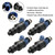 4PCS Fuel Injector 23250-02030 Fit Toyota Carina 1992-1997 23209-02030