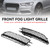 2PCS Front Fog Light Cover Bezel Bumper Grille Fit Audi A6 4G C7 2012-2015