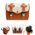 Color Matching Side Saddlebag Tool Bag Luggage Pouch Storage Brown For Motorbike