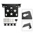 Quick Release Side Saddlebag Mounting Bracket Universal Black For Motorbike