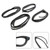 4PCS Door Weatherstrip Silence Opening Gasket For Honda Civic 2006-2011