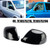 Gloss Black Wing Door Mirror Cover Caps Left+Right For VW T6 Transporter 15-19