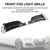 2PCS Front Bumper Fog Light Grille Cover Trim Fit Audi A5 S-Line S5 2018-2019 2PCS Front Bumper Fog Light Grille Cover Trim Fit Audi A5 S-Line S5 2018-2019