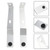 Billet Rear Fender Brace Brackets Stays For Yamaha Banshee 350 YFZ350 1987-2006 Billet Rear Fender Brace Brackets Stays For Yamaha Banshee 350 YFZ350 1987-2006
