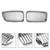 2PCS Chrome Front Kidney Grill Grille Fit BMW 7 Series E38 1994-2001