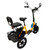 Three Wheel Electric Tricycle for Adults 3 Wheel Motorized Folding E-Bike Yellow