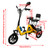 Three Wheel Electric Tricycle for Adults 3 Wheel Motorized Folding E-Bike Yellow