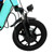 Three Wheel Electric Tricycle for Adults 3 Wheel Motorized Folding E-Bike Cyan