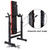 Adjustable Weight Bench Folding Bench Press w/Barbell Rack Pec workout