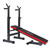 Adjustable Weight Bench Folding Bench Press w/Barbell Rack Pec workout