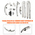 2006-2009 SUBARU LEGACY OUTBACK B9 TRIBECA EZ30 EZ30D 3.0L H6 Timing Chain Kit 13144AA090, 13144AA012 Generic