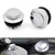 Pop-Up Fuel Gas Cap Cover Set Harley Davidson 82-UP Sportster Chopper Chrome