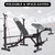 Full Body Workout Adjustable Weight Bench Folding Bench Press W/Barbell Rack