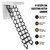 11 Steps 3m Electirc Attic Ladder Aluminum Folding With Remote Loft 31.5*35.4" 11 Steps 3m Electirc Attic Ladder Aluminum Folding With Remote Loft 31.5*35.4"