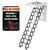 Upgraded 11 Steps 3m Loft Wall Folding Pulldown Attic Ceiling Ladder 39.4*27.6"