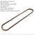 1990-2005 Yamaha Kawasaki Suzuki Aprilia Cam Chain Motorcycle Engine Camshaft Timing Chain 92057-1297 94581-89132 Generic